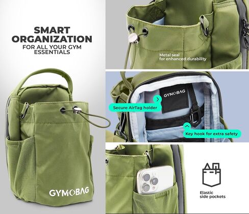 Magnetic Gym Bag Women-Magnetic Water Bottle Holder for Gym-Magnet Bag- Small Waterproof Crossbody Sling for Men&Women with AirTag Pocket-Strong Magnets-Bottle&Phone Holder-Ideal for Travel in Saudi Arabia