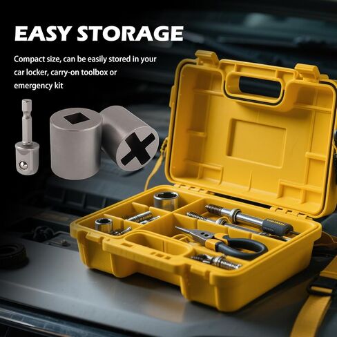 3PCS Scissor Jack Adapter for Hand Drill,Heavy-Duty Scissor Jack Drill Adapter for Lifting Car Jacks,Universal Automotive Tools Socket Converter for Scissors Jacks for Car in Saudi Arabia