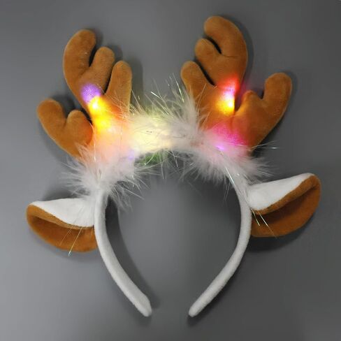 JIAHANG Light Up Party Headband, LED Flashing Headwear for Unisex Adults in Kuwait