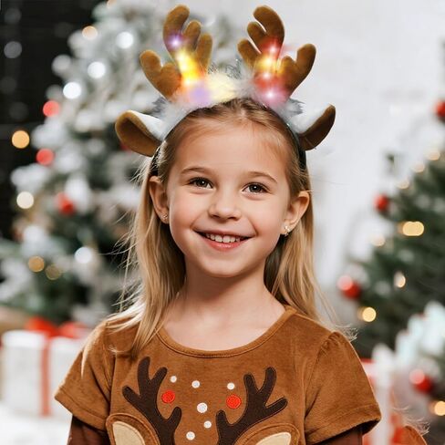 JIAHANG Light Up Party Headband, LED Flashing Headwear for Unisex Adults in Kuwait