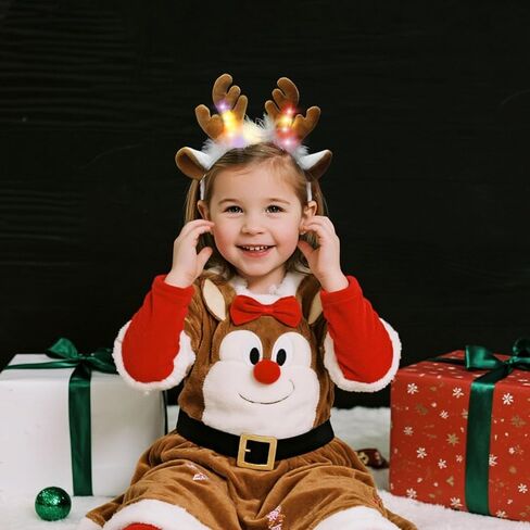 JIAHANG Light Up Party Headband, LED Flashing Headwear for Unisex Adults in Kuwait