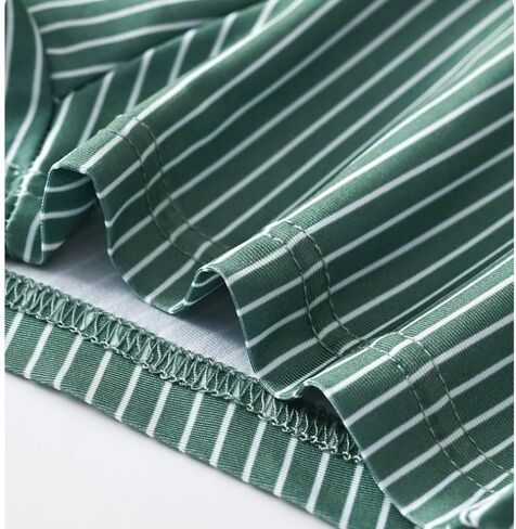 6-Pack Men's Boxer Briefs, Striped Shorts Underwear Mid Waist Stretch Trunk Comfort Breathable Briefs in Saudi Arabia