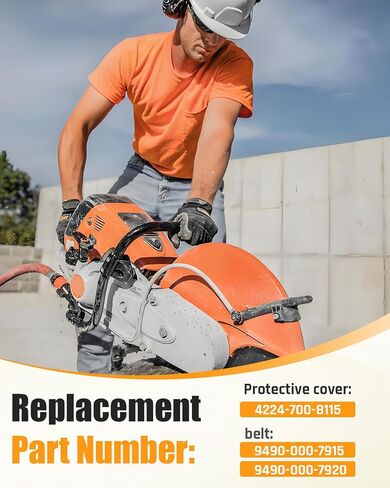 واقي الحزام الأمامي مناسب لمناشير قطع الخرسانة Stihl TS800 استبدال واقي 4224-700-8115، حزام 9490-000-7915/9490-000-7920 in Kuwait