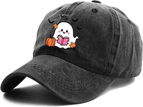 Unisex Halloween Baseball Cap Adjustable Cotton Skeleton Hat for Adults & Kids Lightweight Outdoor Party Accessories in Saudi Arabia