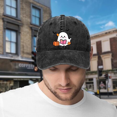 Unisex Halloween Baseball Cap Adjustable Cotton Skeleton Hat for Adults & Kids Lightweight Outdoor Party Accessories in Saudi Arabia