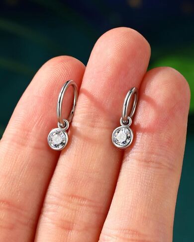 COCHARM 16G Clicker Rook أقراط متدلية هوب هيليكس أقراط للنساء 6 مم 8 مم الجراحية الصلب روك هيليكس ثقب المجوهرات المتدلية الفص القرط in Saudi Arabia