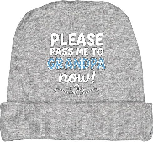 inktastic Please Pass Me to Grandpa Now Cute Baby Outfit Gift Baby Beanie Hat in Saudi Arabia