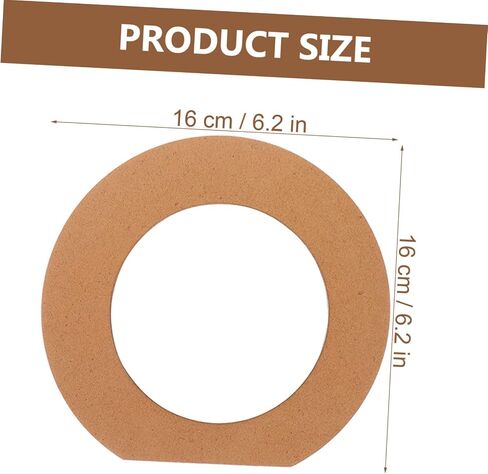 LIFKOME 2pcs Round Wooden Table Mirror Unpainted Blank Mirror for DIY Craft Clay Snowflake Boys and Girls in Saudi Arabia