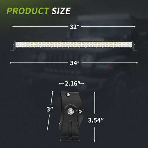 AUTOSAVER88 22 Inch LED Light Bar Triple Row Flood Spot Combo Beam 270W 27000LM Off Road Bright Driving Light 24" with Mounting Bracket for Jeep Trucks Boats SUV ATV UTV Cars in Saudi Arabia