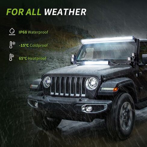 AUTOSAVER88 22 Inch LED Light Bar Triple Row Flood Spot Combo Beam 270W 27000LM Off Road Bright Driving Light 24" with Mounting Bracket for Jeep Trucks Boats SUV ATV UTV Cars in Saudi Arabia