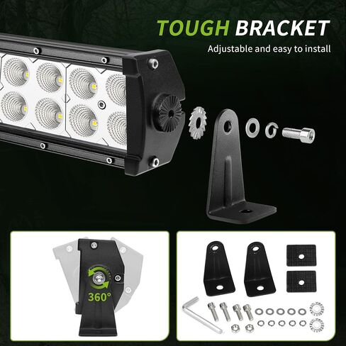 AUTOSAVER88 22 Inch LED Light Bar Triple Row Flood Spot Combo Beam 270W 27000LM Off Road Bright Driving Light 24" with Mounting Bracket for Jeep Trucks Boats SUV ATV UTV Cars in Saudi Arabia