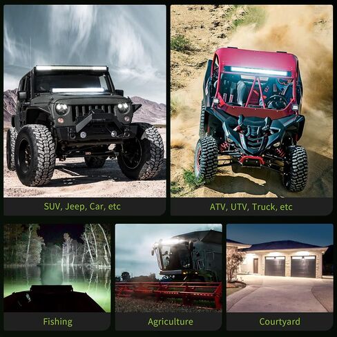 AUTOSAVER88 22 Inch LED Light Bar Triple Row Flood Spot Combo Beam 270W 27000LM Off Road Bright Driving Light 24" with Mounting Bracket for Jeep Trucks Boats SUV ATV UTV Cars in Saudi Arabia