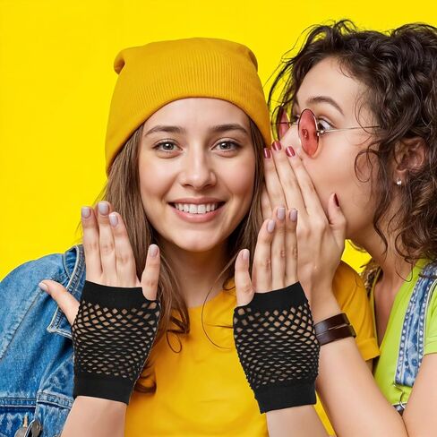 زوجان من القفازات الشبكية القصيرة المصنوعة من شبكة صيد السمك بدون أصابع قوطية 80s مناسبة لحفلات الهالوين in Kuwait