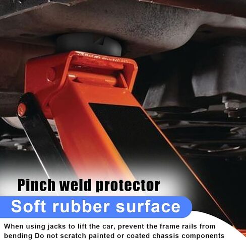 Rubber Cross Slotted Jack Stand Pad, Disk Frame Rail Protector, Anti-Slip Pinch Weld Jack Adapter, Floor Jack Saddle Pad, Car Lift Protection Tool, Universal Vehicle Repair Tool (1PC) in Saudi Arabia