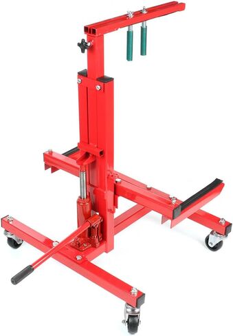 Car Door Installer and Remover Jack Lift Hoist Hydraulic Car Door Mobile Rolling Door Bumper Jack Stand Dolly - Red in Saudi Arabia