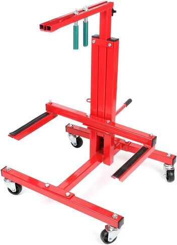 Car Door Installer and Remover Jack Lift Hoist Hydraulic Car Door Mobile Rolling Door Bumper Jack Stand Dolly - Red in Saudi Arabia