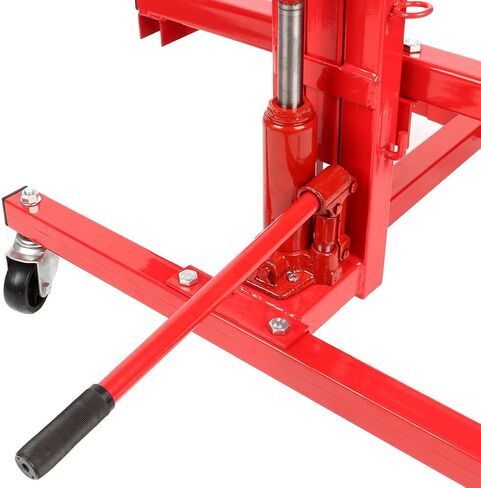 Car Door Installer and Remover Jack Lift Hoist Hydraulic Car Door Mobile Rolling Door Bumper Jack Stand Dolly - Red in Saudi Arabia