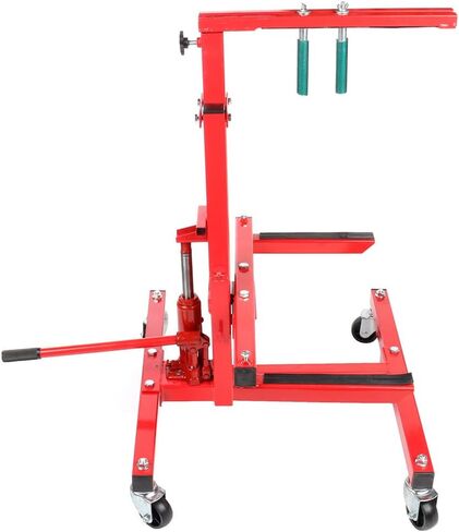 Car Door Installer and Remover Jack Lift Hoist Hydraulic Car Door Mobile Rolling Door Bumper Jack Stand Dolly - Red in Saudi Arabia