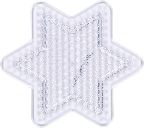 Perler Beads Assorted Small and Large Pegboards for Kid's Crafts - (5) clear Perler pegboards, (1) sheet of reusable ironing paper, 6 pcs in Saudi Arabia