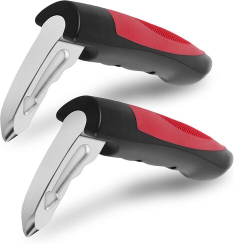 2Pack Car Handle Assist for Elderly 2 in 1 Multifunction Auto Cane Portable Vehicle Support Handle. Window Breaker, Car Door Assist Handle for Seniors, Car Emergency Tool (Red) in Saudi Arabia