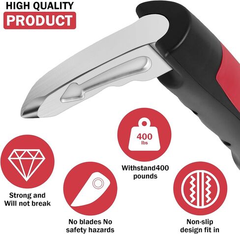 2Pack Car Handle Assist for Elderly 2 in 1 Multifunction Auto Cane Portable Vehicle Support Handle. Window Breaker, Car Door Assist Handle for Seniors, Car Emergency Tool (Red) in Saudi Arabia