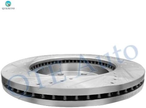 PM Auto Front 330mm Drilled Slotted Disc Brake Rotors Replacement For 2014-2018 GMC Sierra 1500, Automotive Replacement Brake Rotors in Saudi Arabia