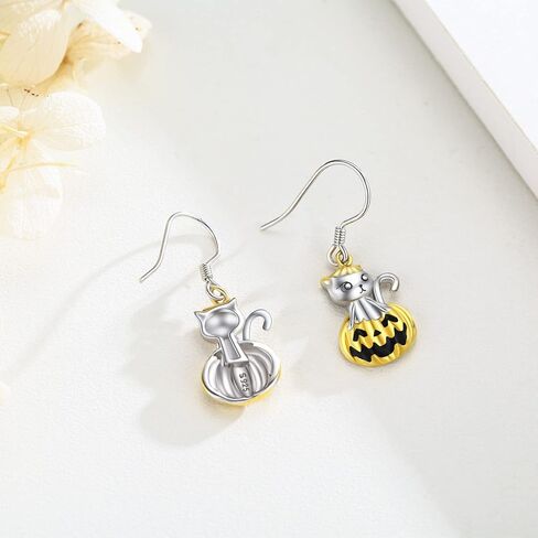 SOESON Skull Earrings Skull Dangle Earrings 925 Sterling Silver Skull Hoop Earrings with Blue Butterfly Goth Punk Skull Earrings Gothic Skull Jewelry Gifts for Women Girls in Saudi Arabia