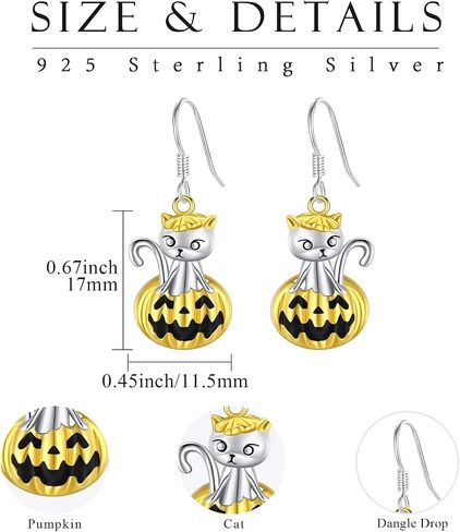 SOESON Skull Earrings Skull Dangle Earrings 925 Sterling Silver Skull Hoop Earrings with Blue Butterfly Goth Punk Skull Earrings Gothic Skull Jewelry Gifts for Women Girls in Saudi Arabia