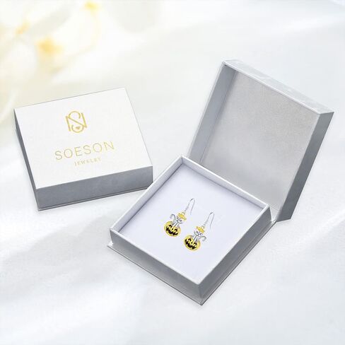 SOESON Skull Earrings Skull Dangle Earrings 925 Sterling Silver Skull Hoop Earrings with Blue Butterfly Goth Punk Skull Earrings Gothic Skull Jewelry Gifts for Women Girls in Saudi Arabia