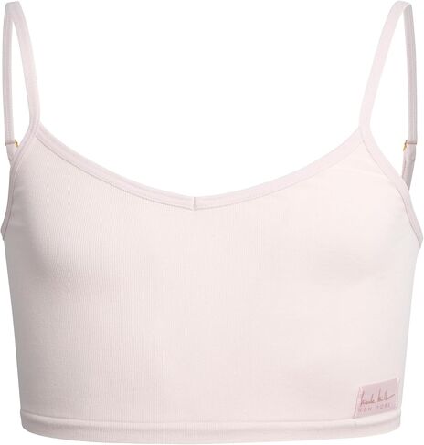 Nicole Miller Girls' Training Bra - 3 Pack/6 Pack Seamless Long Line Cami Bralette - Breathable Sports Bra for Girls (S-XL), Size Large, Light Pink/Ice White/Black- 3pk in Saudi Arabia