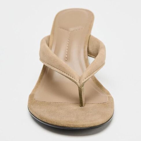 Women'S Faux Wooden Wedge Clogs Flip Flops Round Clie Toe Slip-On Comfort Foam & LiteSole Technology Block Heel Retro Thong Slide Sandal For Dress Causal work in Kuwait