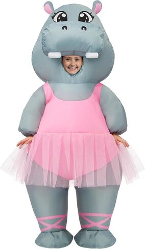 أزياء Spooktacular Creations للأطفال قابلة للنفخ، زي فرس النهر الراقص لكامل الجسم قابل للنفخ، بدلات فرس النهر المنفجرة لحفلات الهالوين التنكرية in Saudi Arabia
