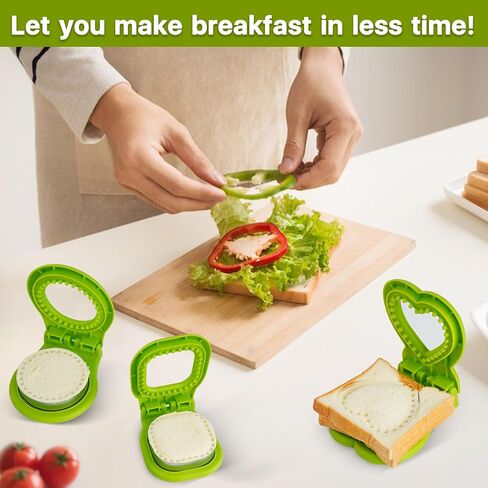 Cookie Cutter Sets for Kids, LetGoShop 12 Shapes Baking Mold Biscuit Cutters with Safty Handle and 10 Cartoon Food Fork, Stainless Steel Mini Pastry and Sandwich Cutters for Kids Lunch in Saudi Arabia