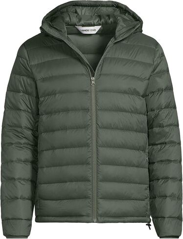 Lands' End Men's Wanderweight Ultralight Packable Hooded Down Jacket in Saudi Arabia