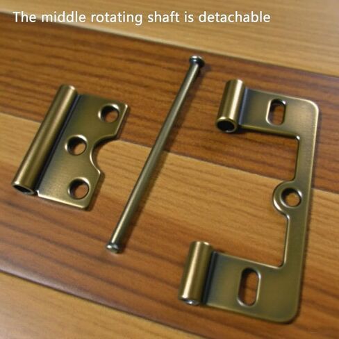 LC LICTOP 3 Inches Non-Mortise Door Hinges Black Butterfly Door Hinges 6pcs in Kuwait