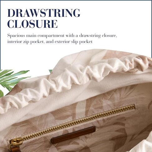 حقيبة يد نسائية من Tommy Bahama، حقيبة يد متوسطة الحجم للسفر مع حزام كتف قابل للتعديل وزخرفة جلدية in Kuwait