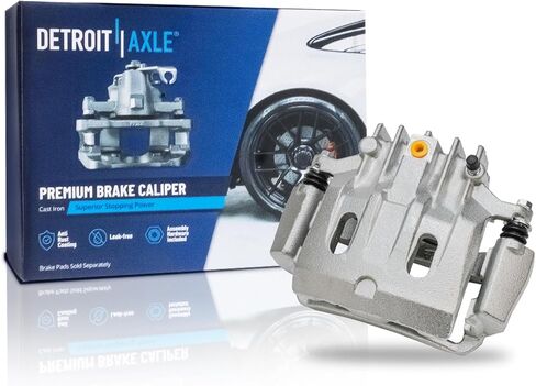 Detroit Axle - Rear Right Brake Caliper for 00-04 F-250 F-350 Super Duty, 00-05 Ford Excursion, Disc Brake Caliper with Bracket 2000 2001 2002 2003 2004 Replacement in Saudi Arabia