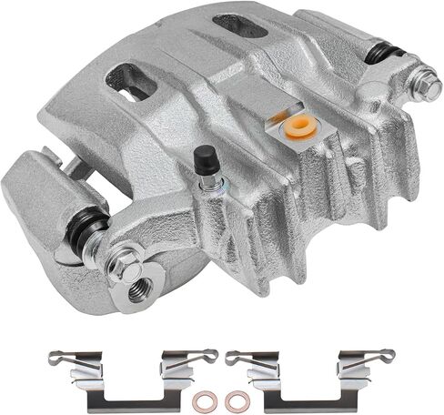 Detroit Axle - Rear Right Brake Caliper for 00-04 F-250 F-350 Super Duty, 00-05 Ford Excursion, Disc Brake Caliper with Bracket 2000 2001 2002 2003 2004 Replacement in Saudi Arabia