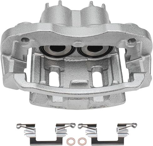 Detroit Axle - Rear Right Brake Caliper for 00-04 F-250 F-350 Super Duty, 00-05 Ford Excursion, Disc Brake Caliper with Bracket 2000 2001 2002 2003 2004 Replacement in Saudi Arabia