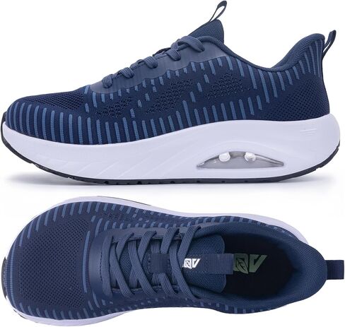 GOOBON Men's Wide Toe Box Walking Shoes with Arch Support Orthotic Tennis Sneakers for Plantar Fasciitis Bunions Flat Feet in Saudi Arabia