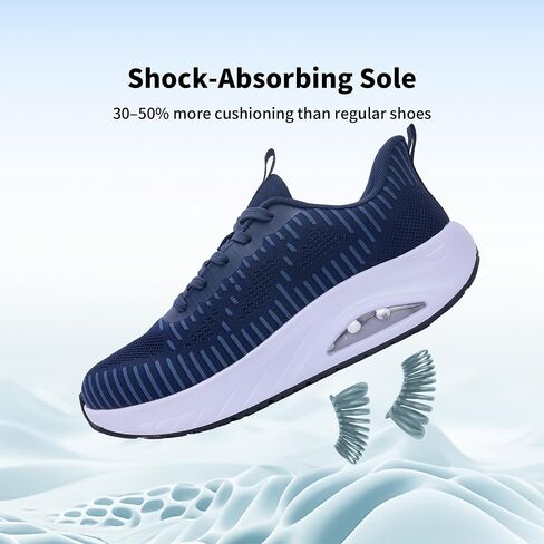 GOOBON Men's Wide Toe Box Walking Shoes with Arch Support Orthotic Tennis Sneakers for Plantar Fasciitis Bunions Flat Feet in Saudi Arabia