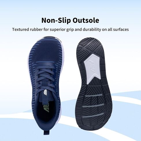 GOOBON Men's Wide Toe Box Walking Shoes with Arch Support Orthotic Tennis Sneakers for Plantar Fasciitis Bunions Flat Feet in Saudi Arabia
