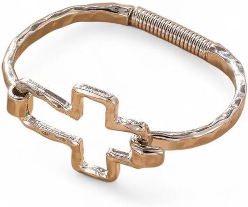 925 Sterling Silver Christian Jesus Christ Cross Catholic Crucifix Bangle Cuff KL113 Affordable Matching Bracelets Elegant Accessories Daily Wear Jewelry Sleek Minimalist Designs in Saudi Arabia