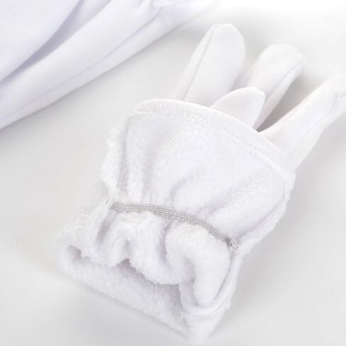 JISEN Men Formal Tuxedo Honor Guard Parade Winter Wind-Resistant Gloves in Saudi Arabia