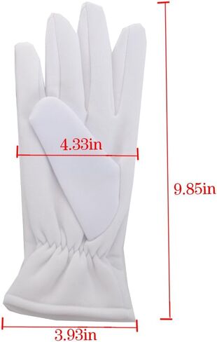 JISEN Men Formal Tuxedo Honor Guard Parade Winter Wind-Resistant Gloves in Saudi Arabia