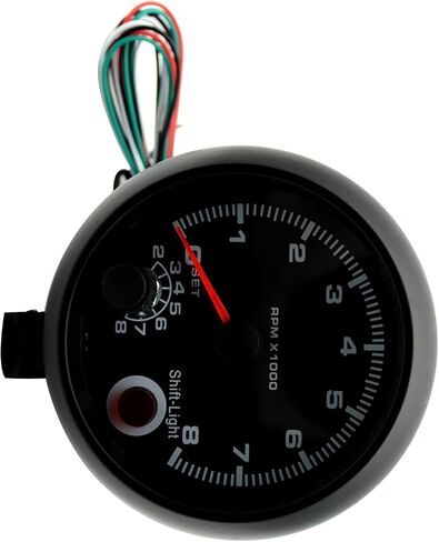Unifizz Automotive Replacement Tachometers 0-8000RPM Blue Light RPM Tachometer Gauge for 1 2 3 4 5 6 7 8 Cylinder Gasoline Vehicles 1-2 Cylinder New Motorcycles 3.75" 12V in Saudi Arabia