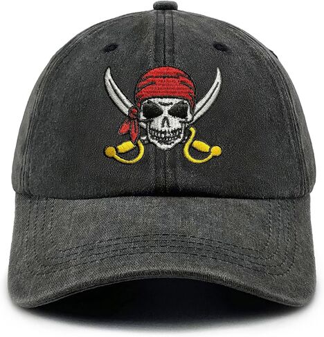 Embroidered Skull Skeleton Hat for Men Women in Saudi Arabia