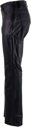 Milwaukee Leather LKM5719 Women's Black Premium Buffalo Leather Motorcycle Rider Casual Fashion Pants in Saudi Arabia