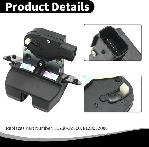 81230-3Z000 Rear Trunk Latch Tailgate Door Lock Actuator, Replacement for Hyundai Santa Fe 2013-2018 Santa Fe Sport 2015-2018 Santa Fe XL 2013-2019, Replacement for Kia Sedona 2016-2021 in Saudi Arabia