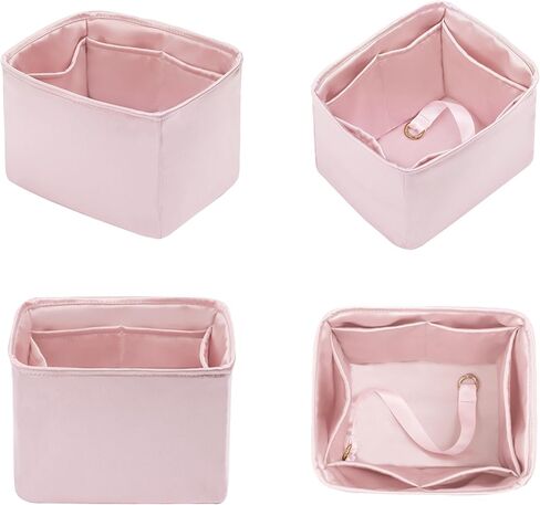 Organizer Insert for Chanel Duma Bags, Sliky Purse Inserts for Chanel Duma Backpack, Exclusively for 22A/22C/23C/24P Duma Small (Small, Pink) in Saudi Arabia